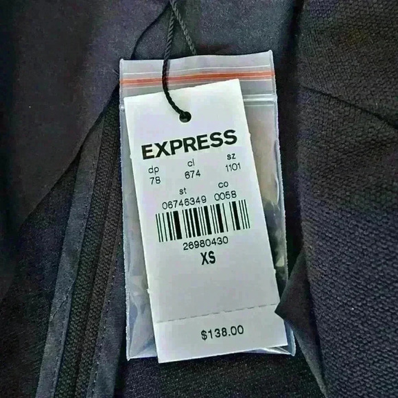 ๐ NWT ๐ Express Single Button Knit Blazer, Black, Size XS - Picture 7 of 10